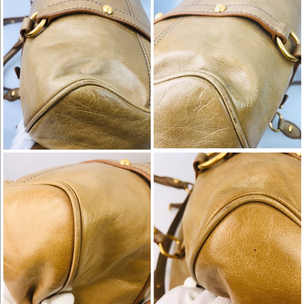 Authentic Miu Miu Brown Soft Leather 2Way Shoulder - Picture 5 of 8